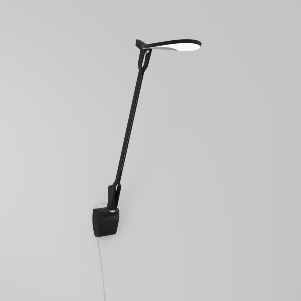 Koncept Lighting SPY-MTB-PRA-WAL Splitty Pro Gen 2 Desk Lamp with wall mount, Matte Black